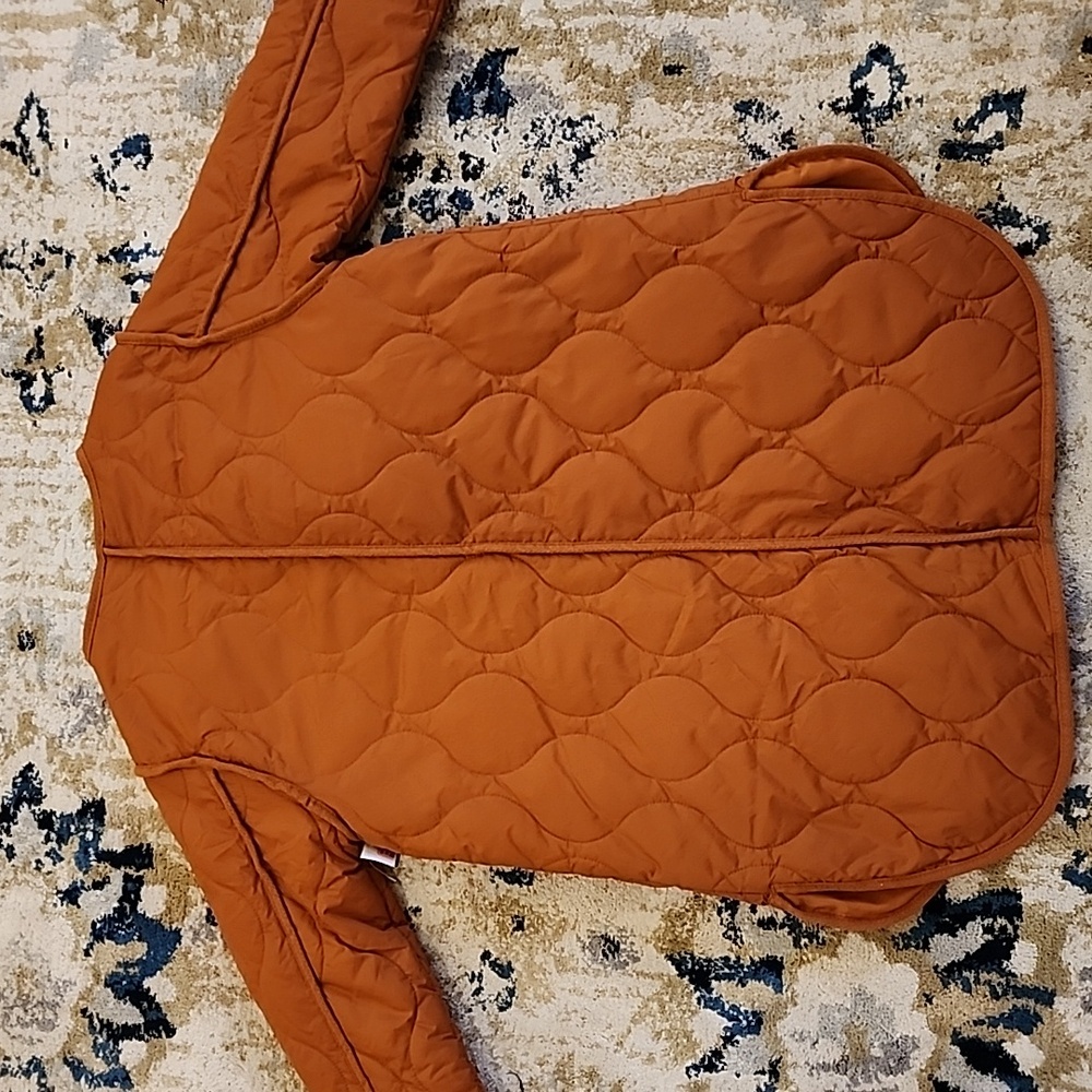 St. John's Bay Quilted Jacket in Rich Orange - Picture 4 of 4